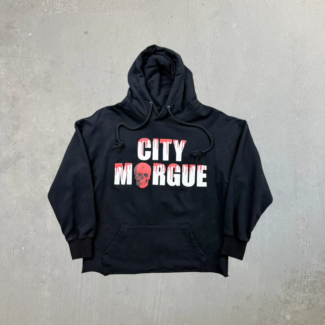 F- Vlone City Morgue Dogs Cropped Hoodie sold by HG Vintage