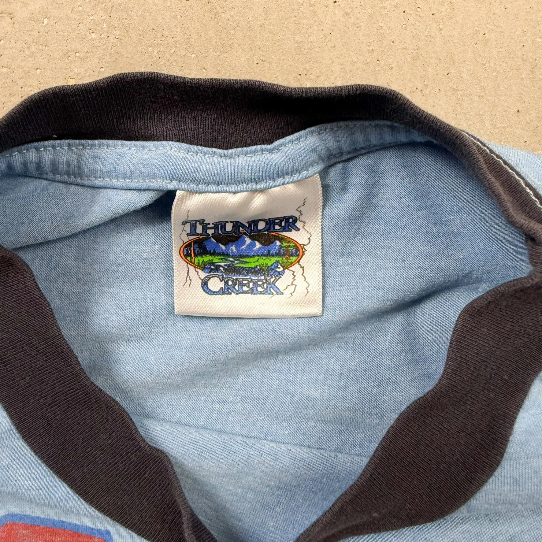 F- Vintage Back To The Future Ringer Thunder Creek Tag Tee sold by HG Vintage product image thumbnail 3