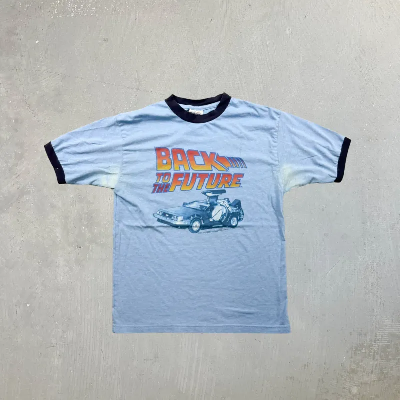 F- Vintage Back To The Future Ringer Thunder Creek Tag Tee sold by HG Vintage