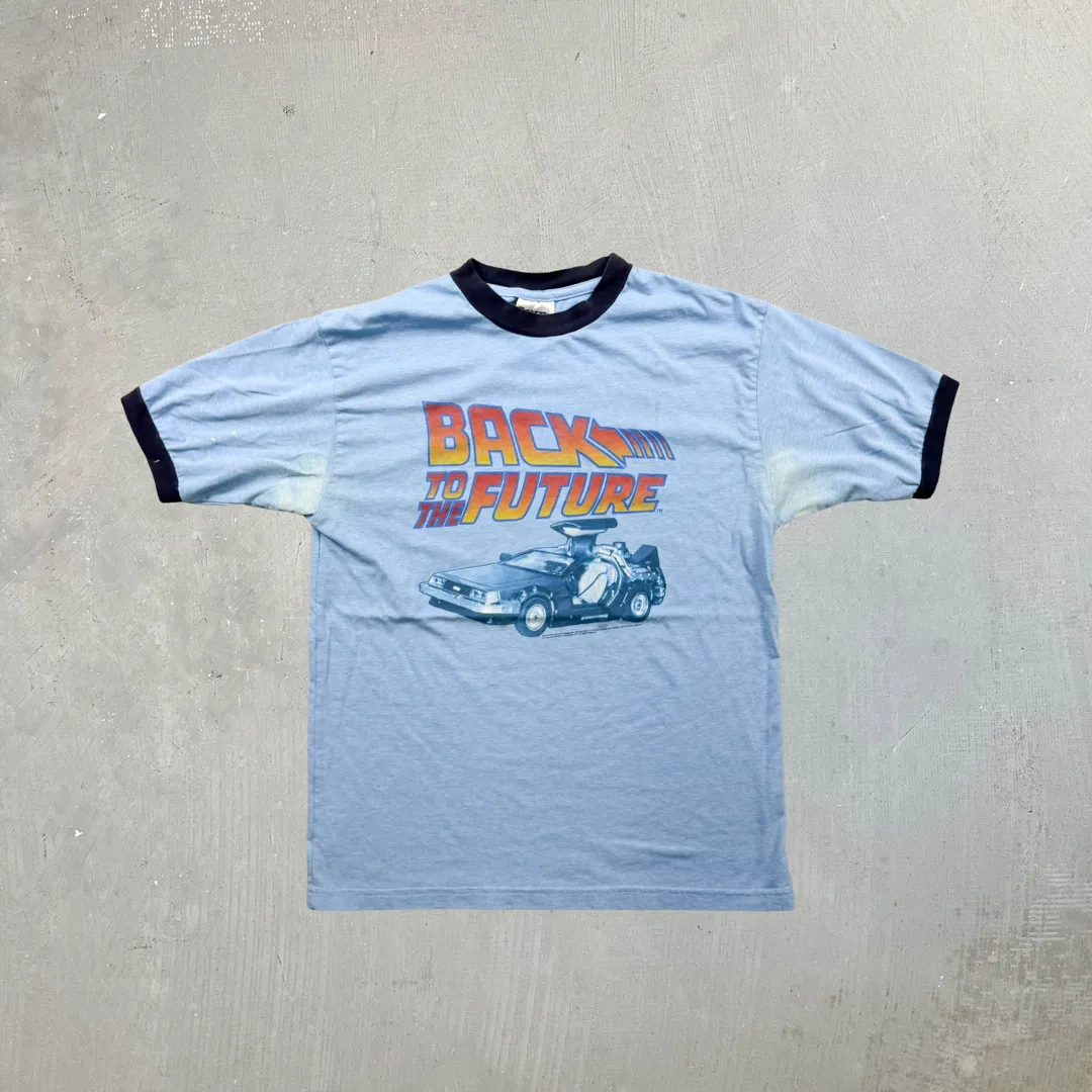 F- Vintage Back To The Future Ringer Thunder Creek Tag Tee sold by HG Vintage