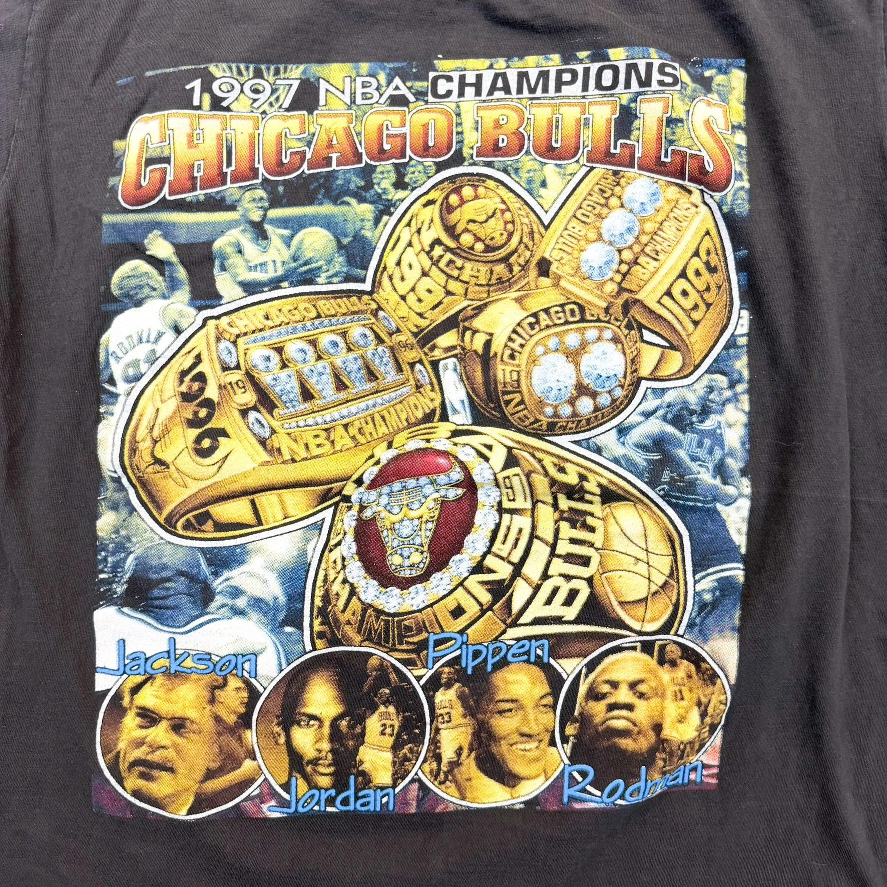 F- Vintage '97 Chicago Bulls Champions NBA Single Stitch Tee sold by HG Vintage product image thumbnail 2