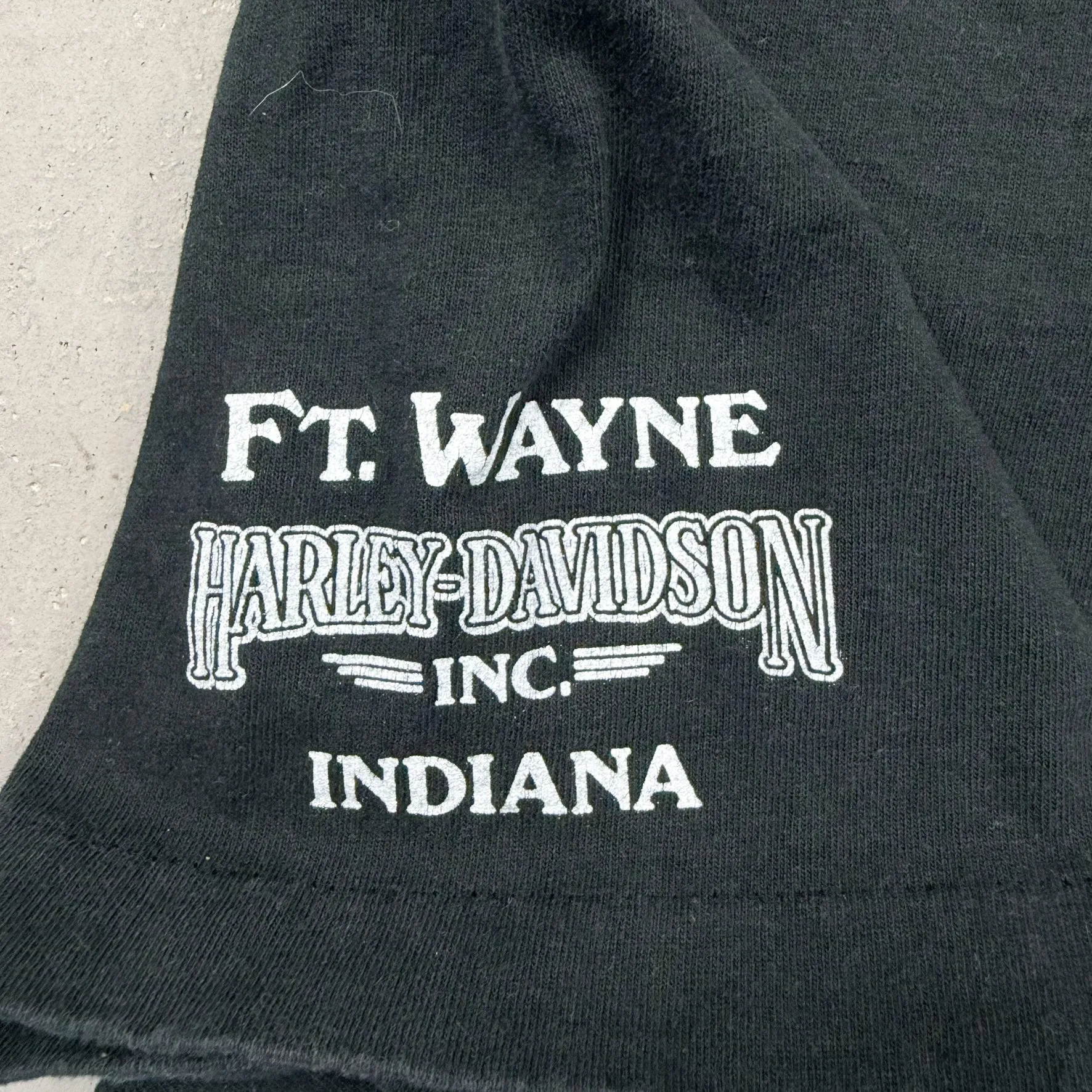 F- Vintage Harley Davidson Ft Wayne Indiana Made In USA Single Stitch Pocket Tee sold by HG Vintage product image thumbnail 4