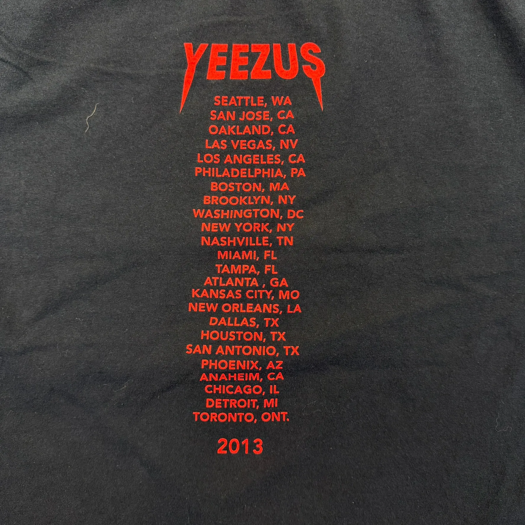 F- '13 Kanye West Yeezus God Wants You Tee sold by HG Vintage product image thumbnail 4