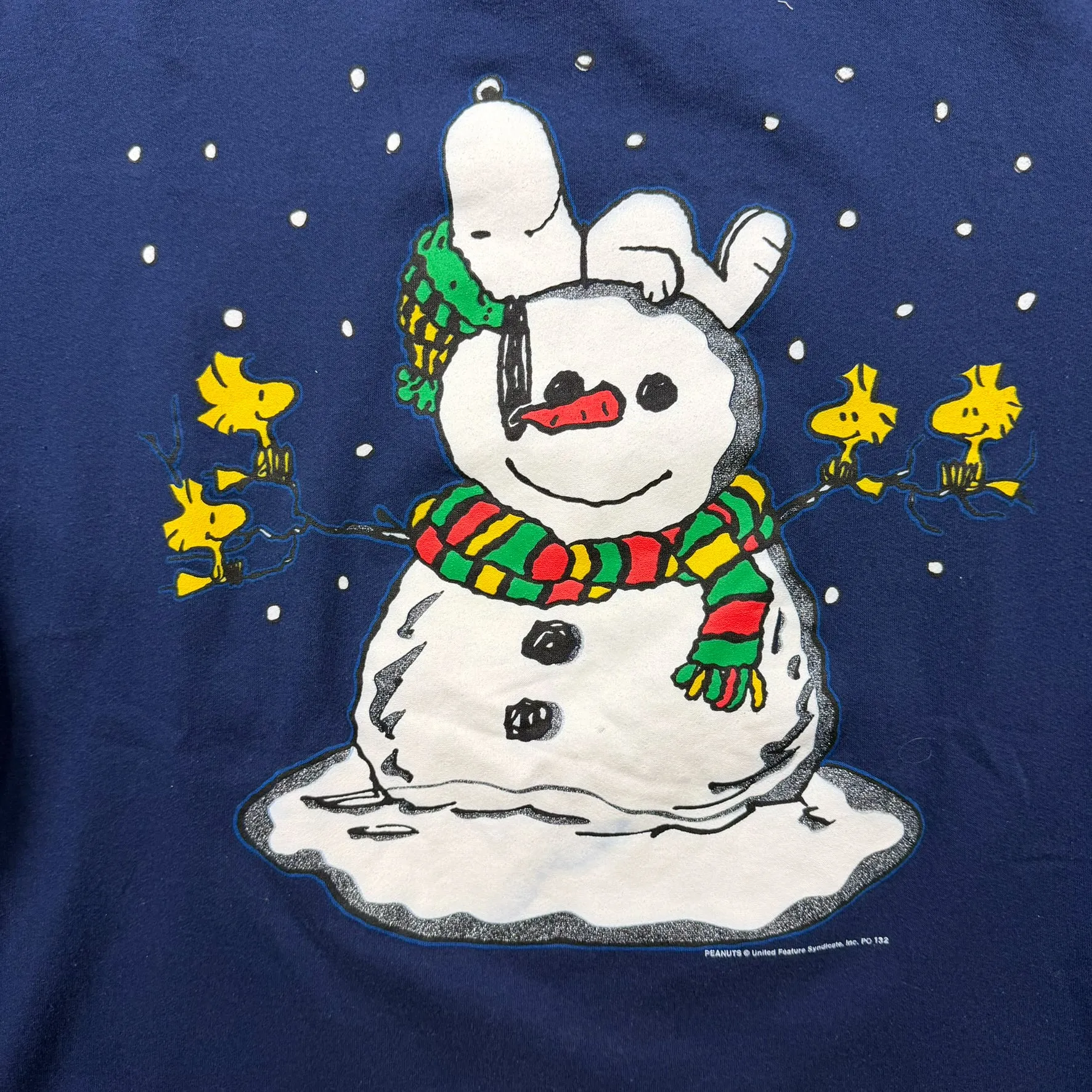 F- Vintage Peanuts Snoopy & Snowman Made In Canada Novel Teez Tag Crewneck sold by HG Vintage product image thumbnail 2