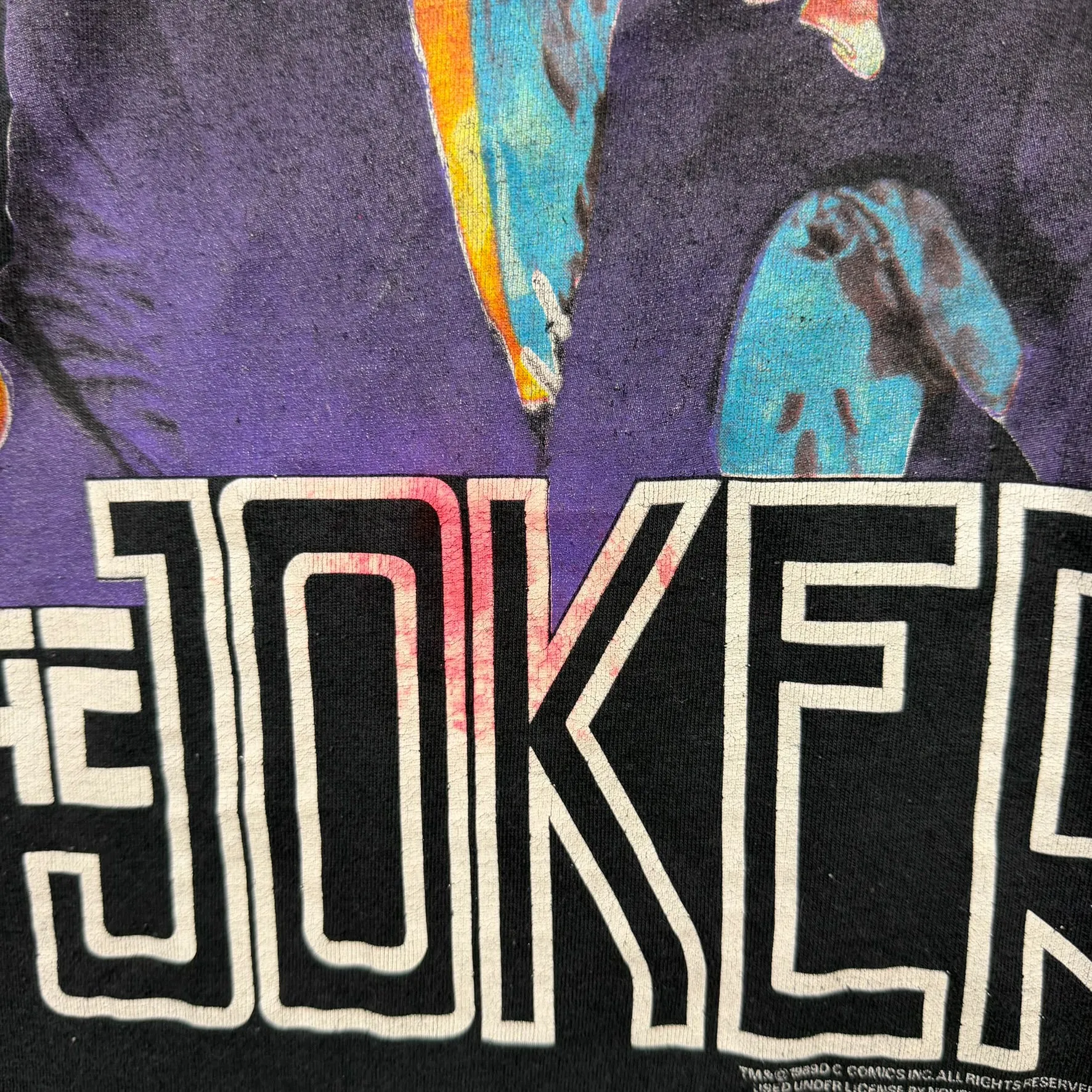F- Vintage '89 DC Comics The Joker Novel Teez Tag Made In USA Single Stitch Long Sleeve Tee sold by HG Vintage product image thumbnail 4