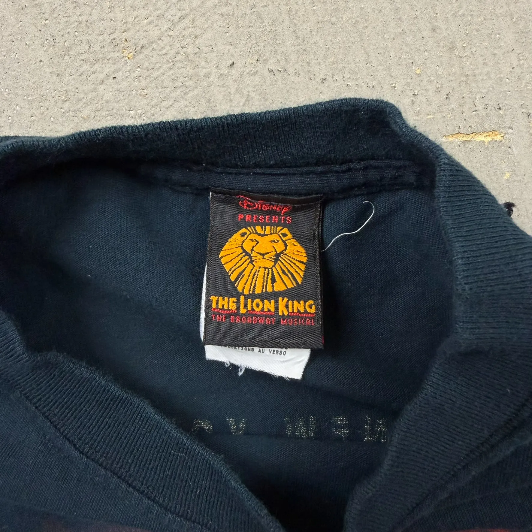 F- Vintage Disney The Lion King Broadway Musical Graphic Tee sold by HG Vintage product image thumbnail 3
