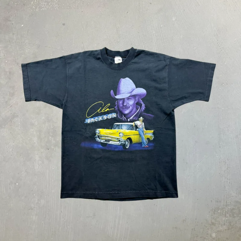 F- Vintage '95 Alan Jackson Tour Car Graphic Made In USA Tee sold by HG Vintage