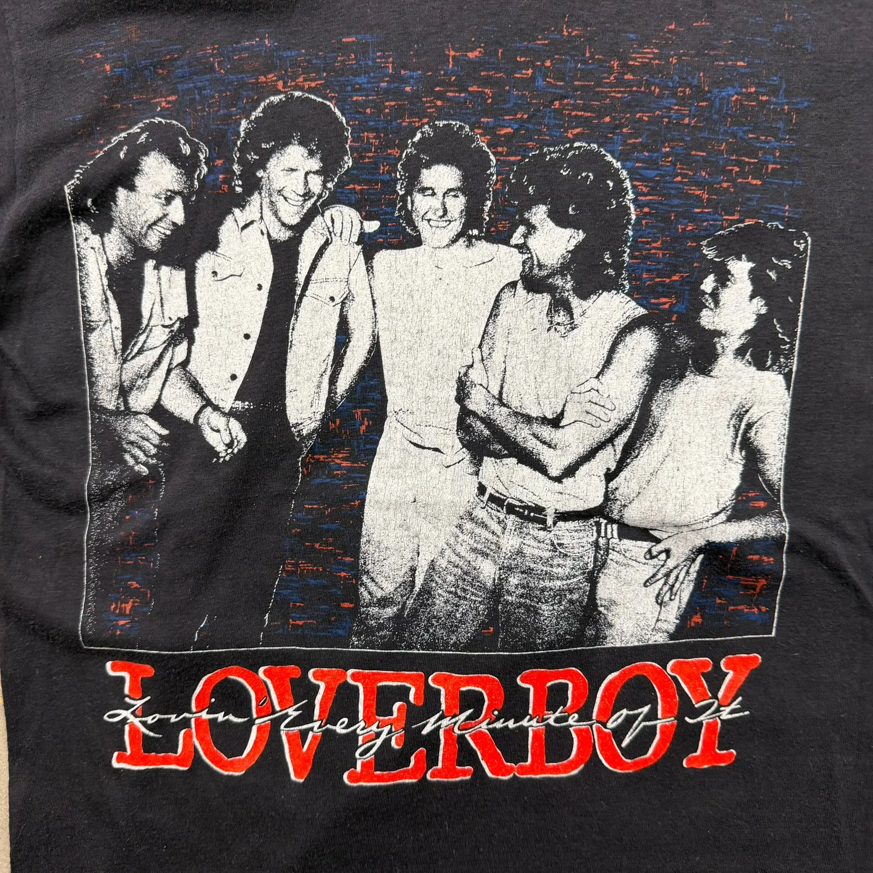 F- Vintage '86 Loverboy Lovin' Every Minute Of It Tour Picture Made In USA Single Stitch Tee sold by HG Vintage product image thumbnail 2