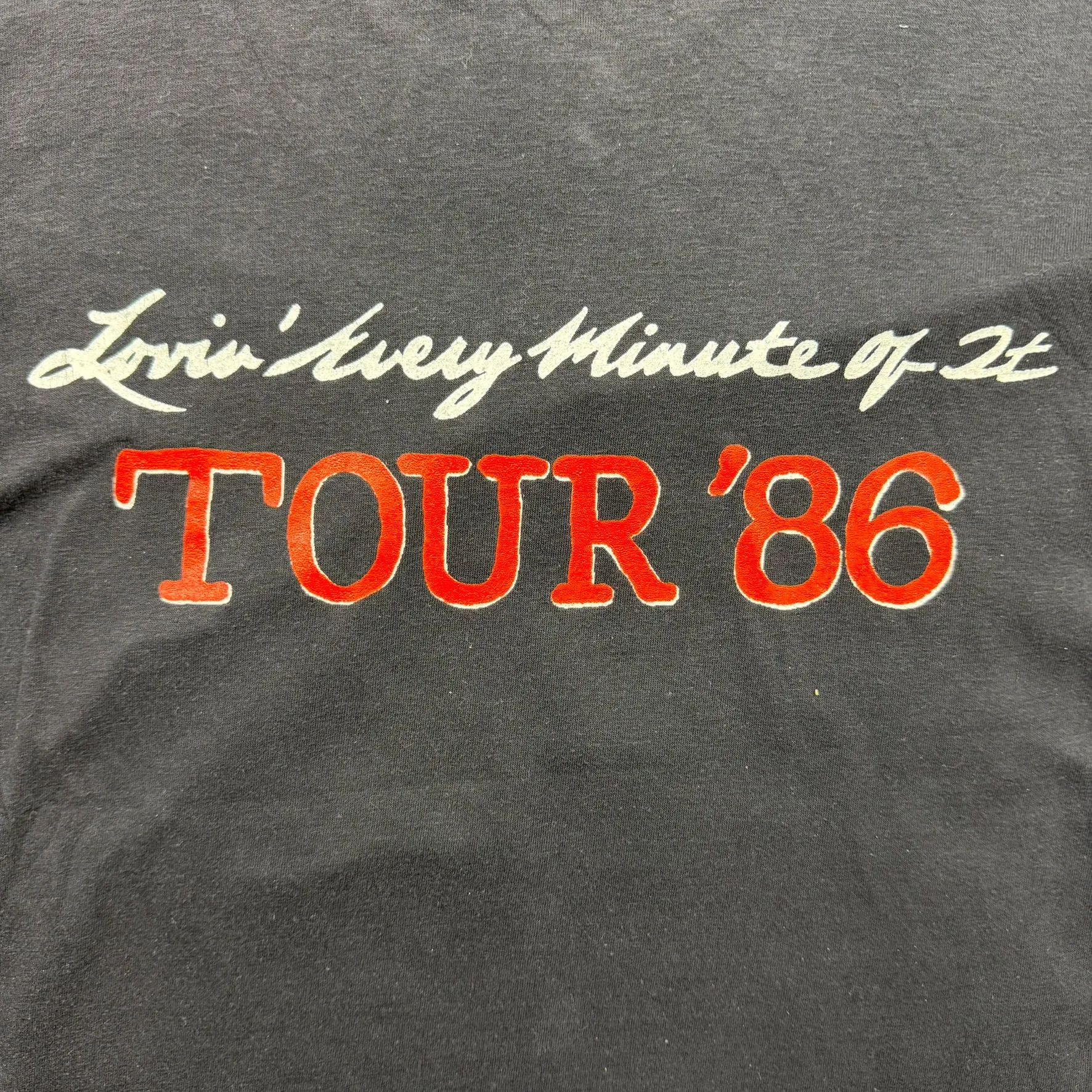 F- Vintage '86 Loverboy Lovin' Every Minute Of It Tour Picture Made In USA Single Stitch Tee sold by HG Vintage product image thumbnail 4