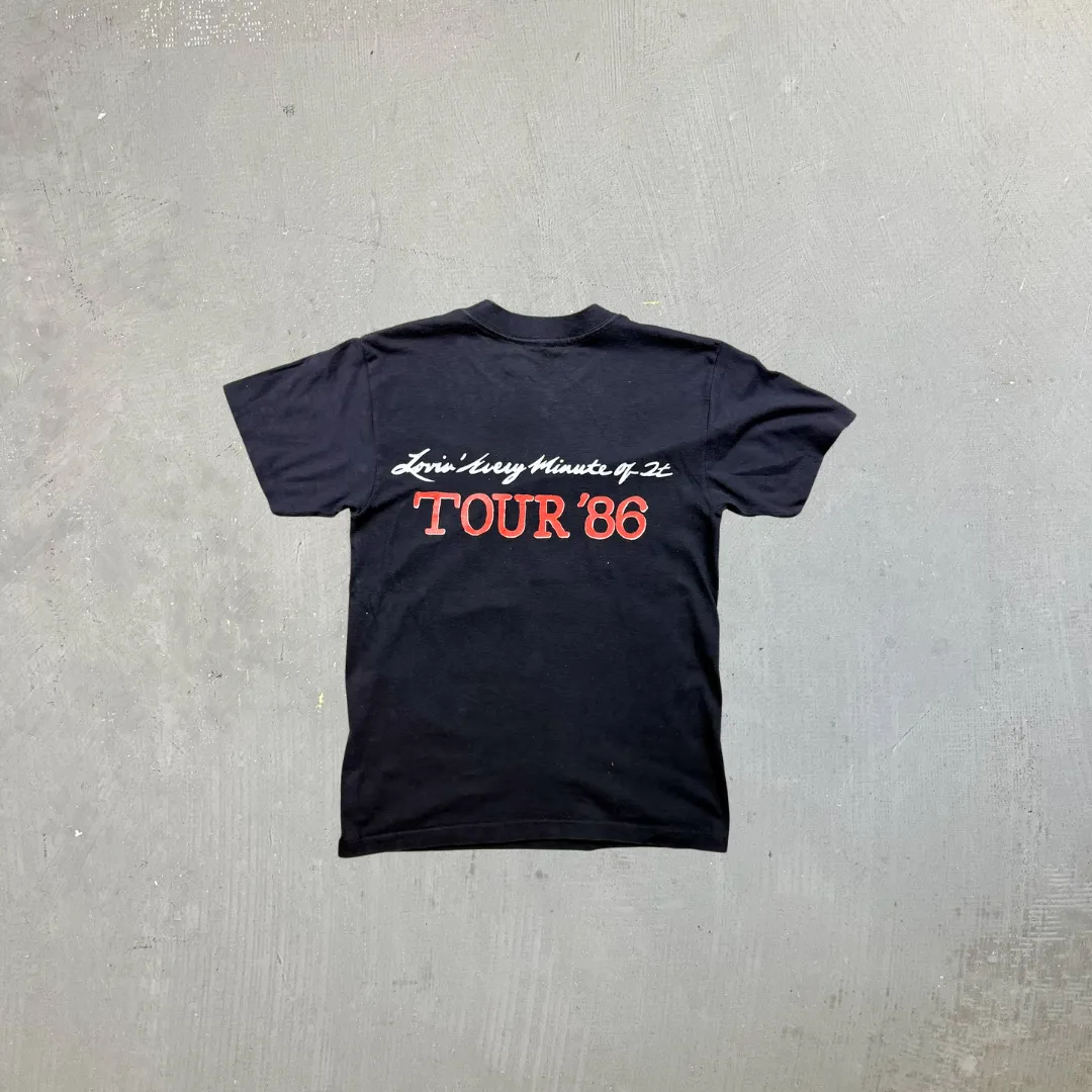 F- Vintage '86 Loverboy Lovin' Every Minute Of It Tour Picture Made In USA Single Stitch Tee sold by HG Vintage product image thumbnail 3