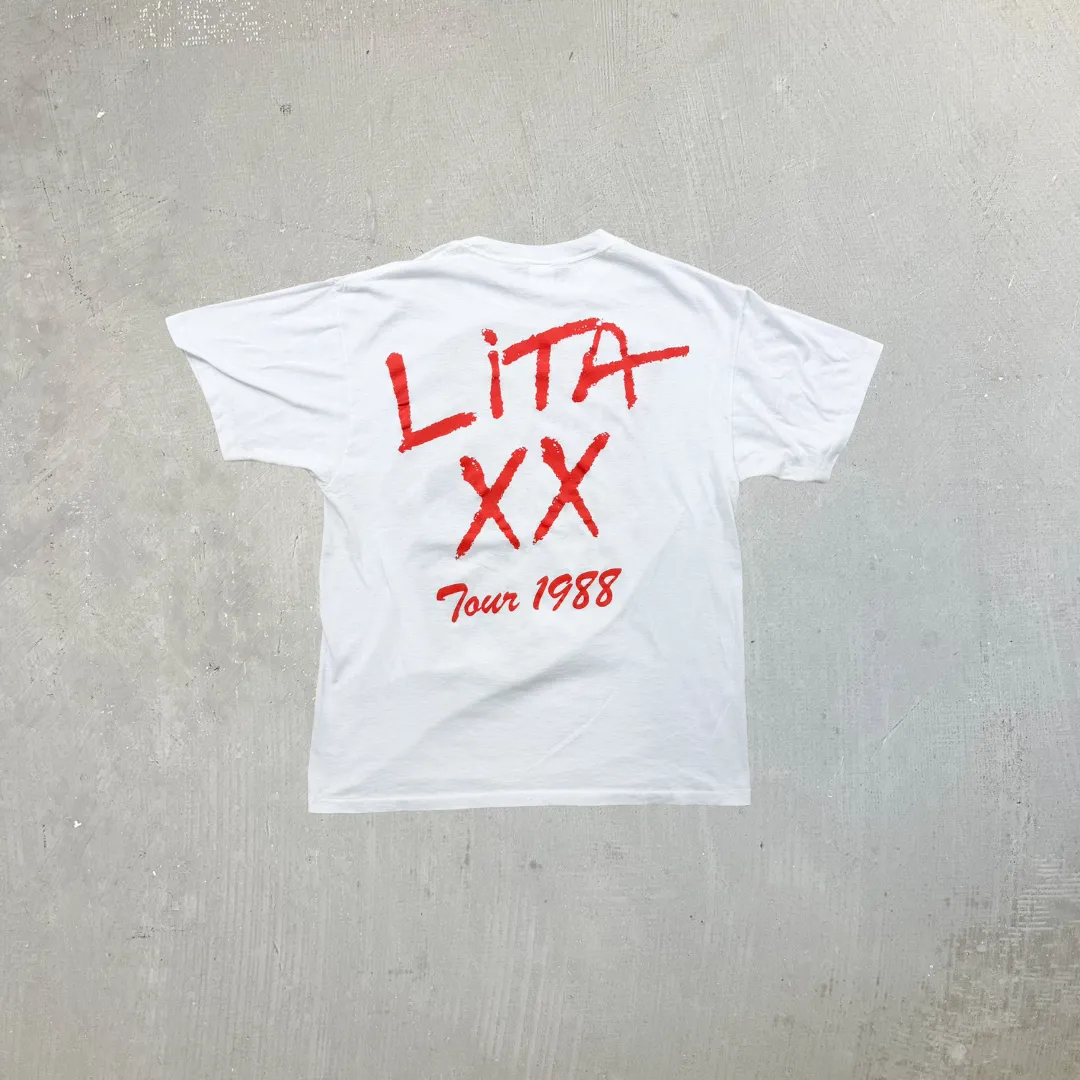 F- Vintage '88 Lita Ford Tour Picture Ched By Anvil Made In USA Single Stitch Tee sold by HG Vintage product image thumbnail 3