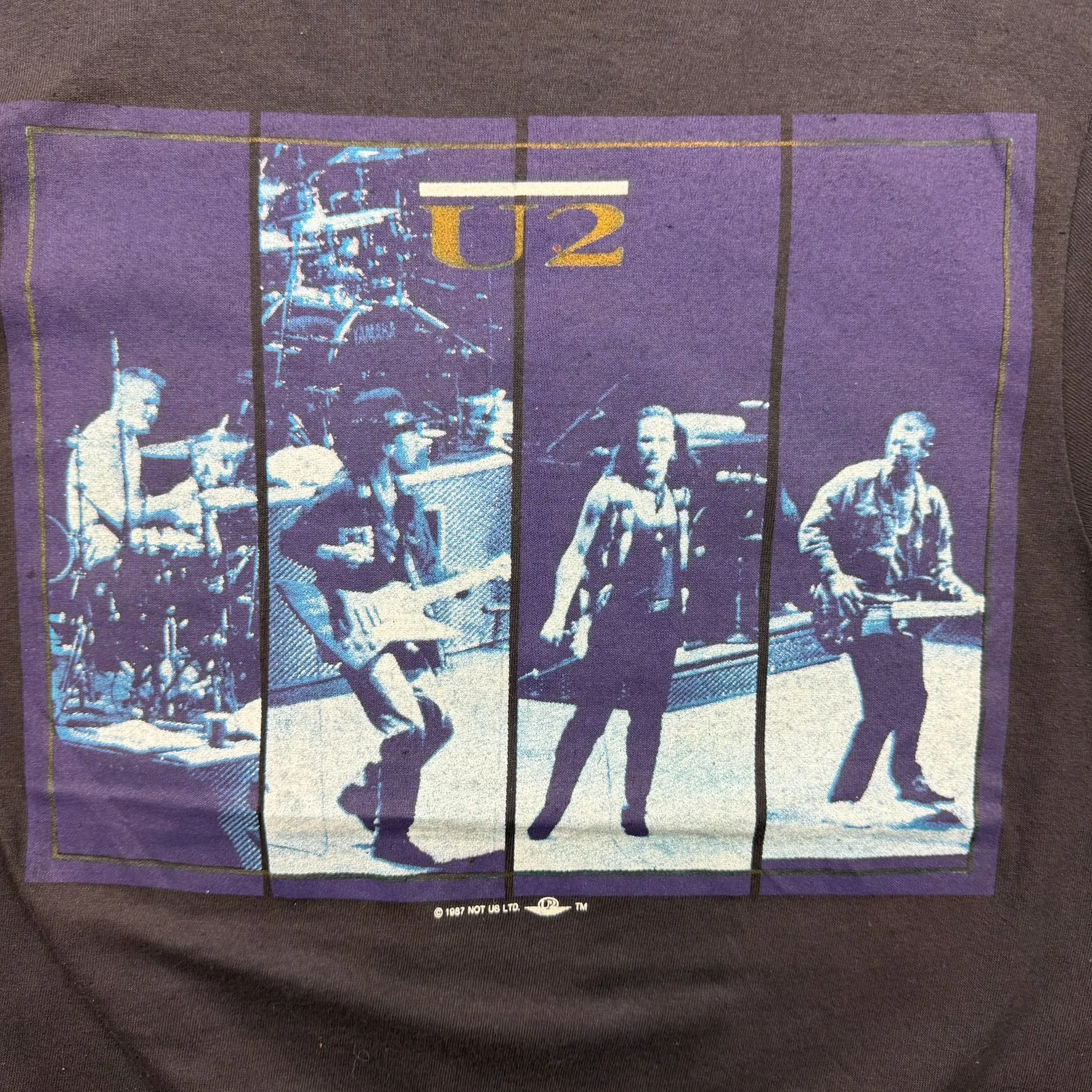 F- Vintage '87 U2 The Joshua Tree Tour Picture Made In USA Single Stitch Tee sold by HG Vintage product image thumbnail 2