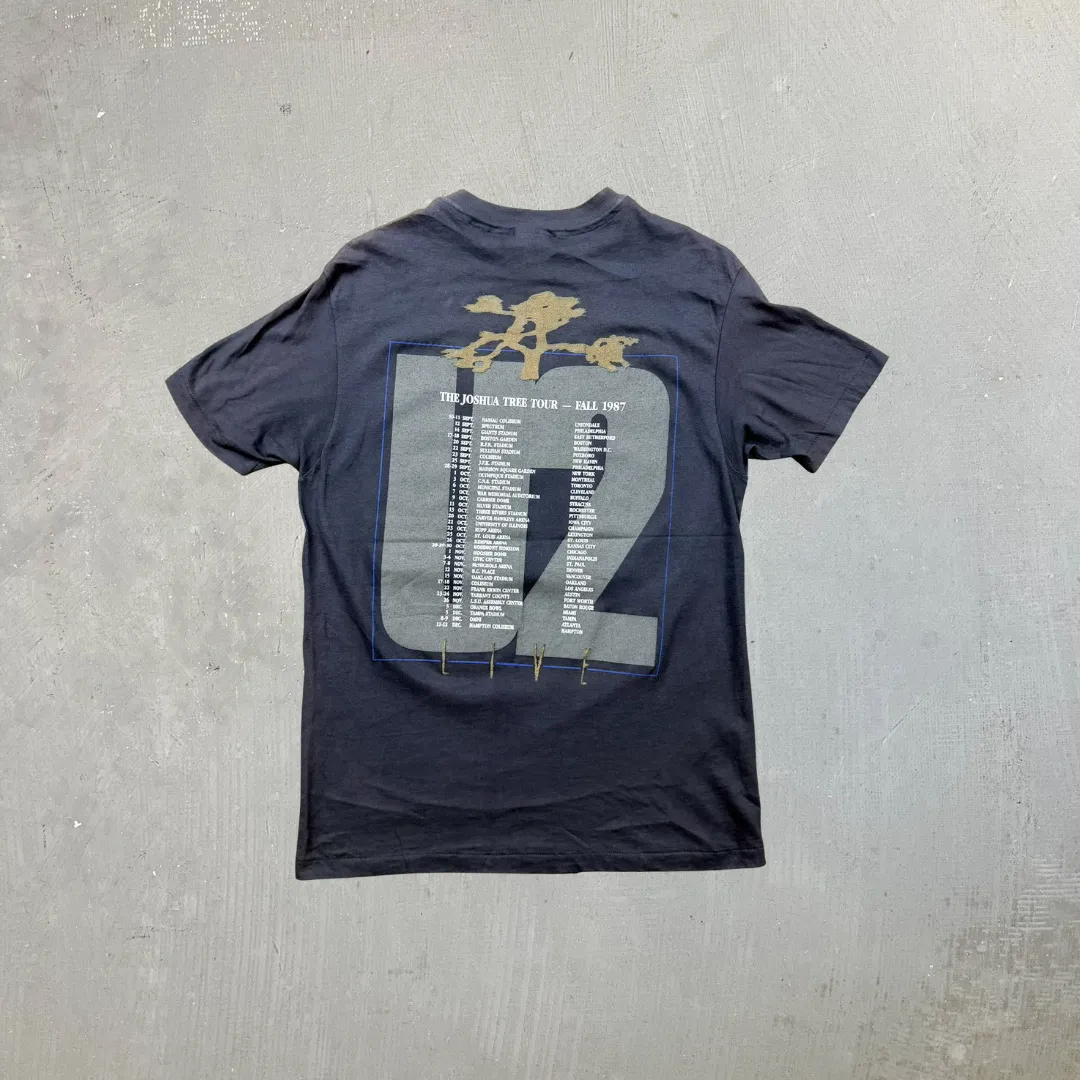 F- Vintage '87 U2 The Joshua Tree Tour Picture Made In USA Single Stitch Tee sold by HG Vintage product image thumbnail 3