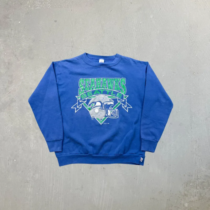 F- Vintage Seattle Seahawks NFL Logo 7 Made In USA Crewneck sold by HG Vintage