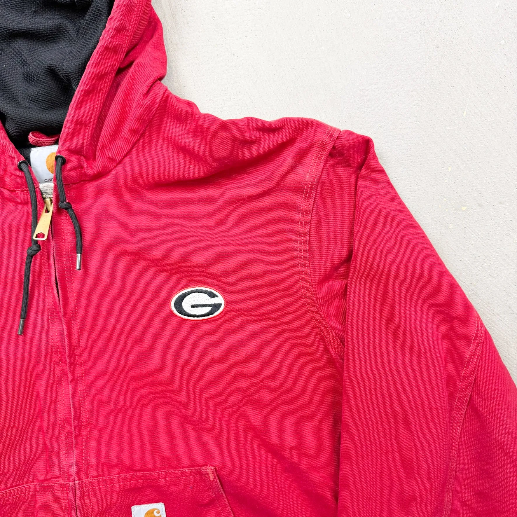 F- Vintage Carhartt University Of Georgia Active Hooded Work Jacket sold by HG Vintage product image thumbnail 4