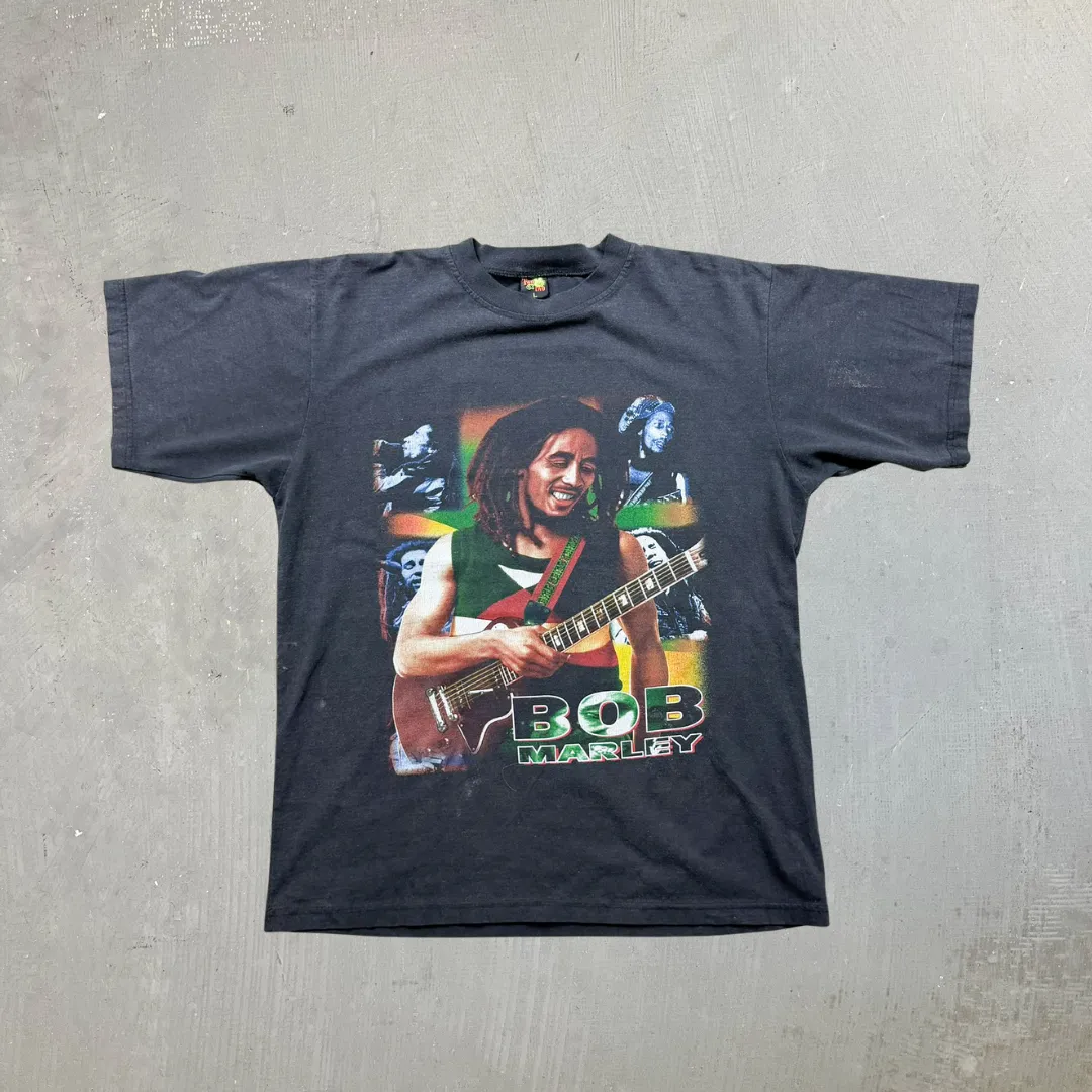 F- Vintage Bob Marley Picture Collage Two & two Tag Tee sold by HG Vintage