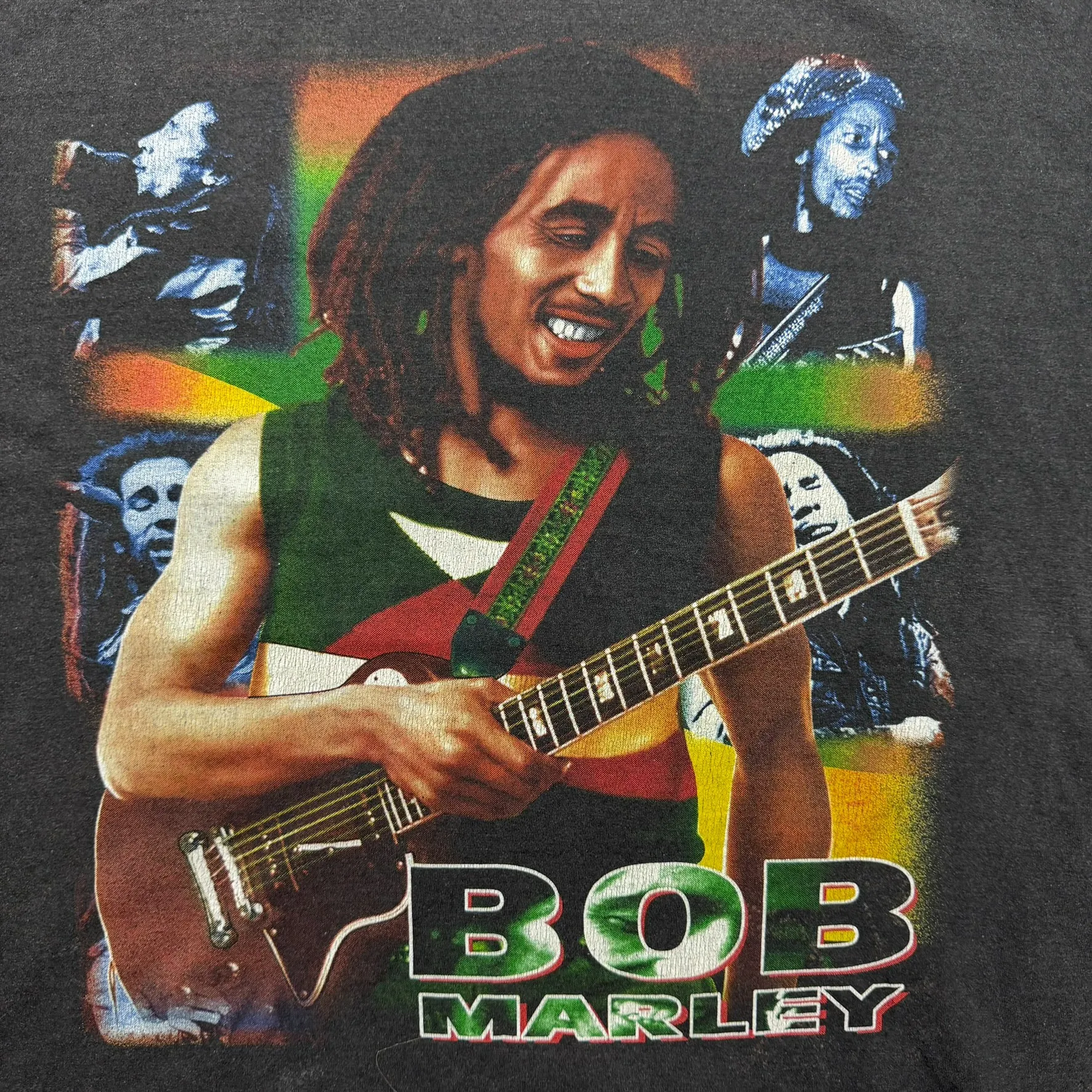 F- Vintage Bob Marley Picture Collage Two & two Tag Tee sold by HG Vintage product image thumbnail 2