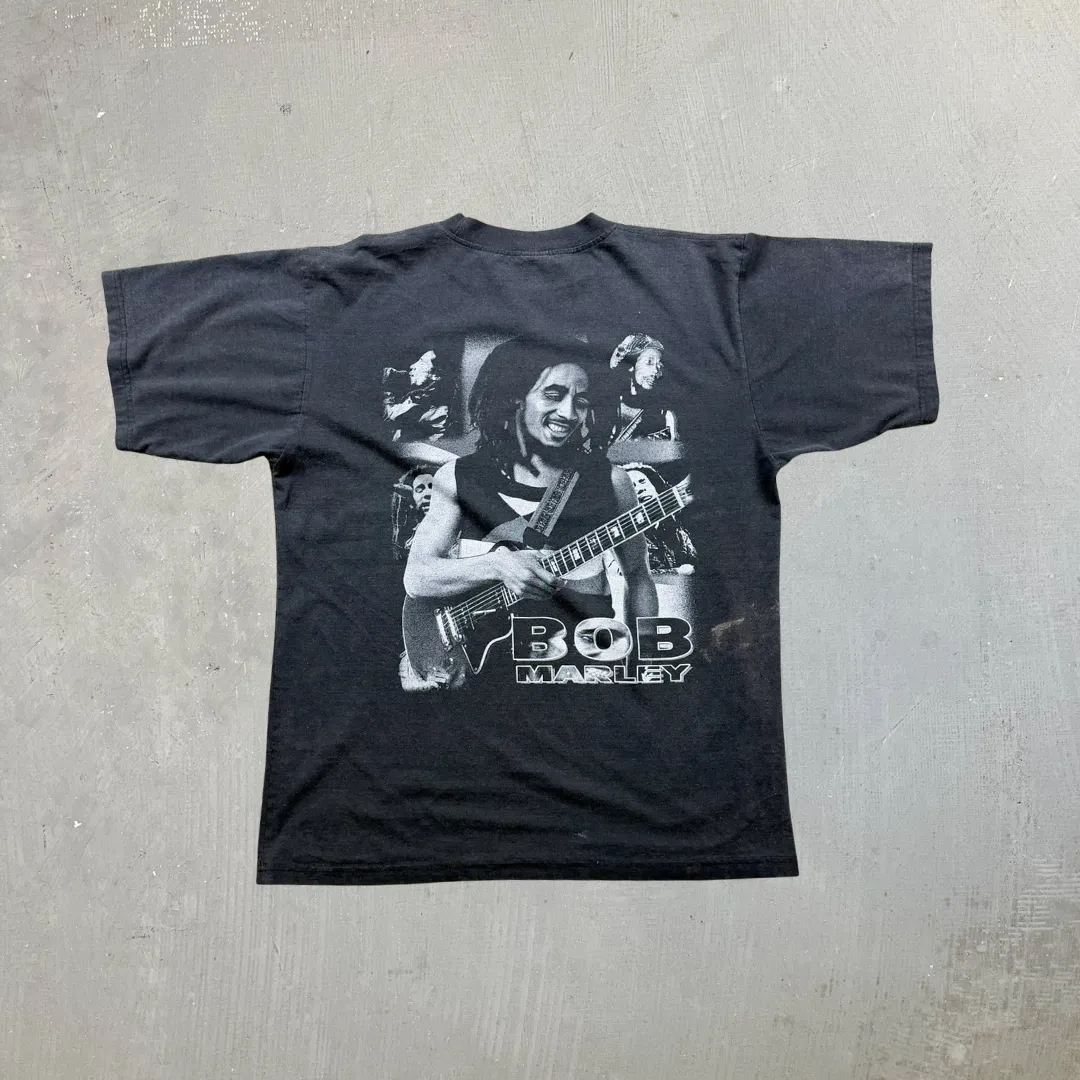 F- Vintage Bob Marley Picture Collage Two & two Tag Tee sold by HG Vintage product image thumbnail 3