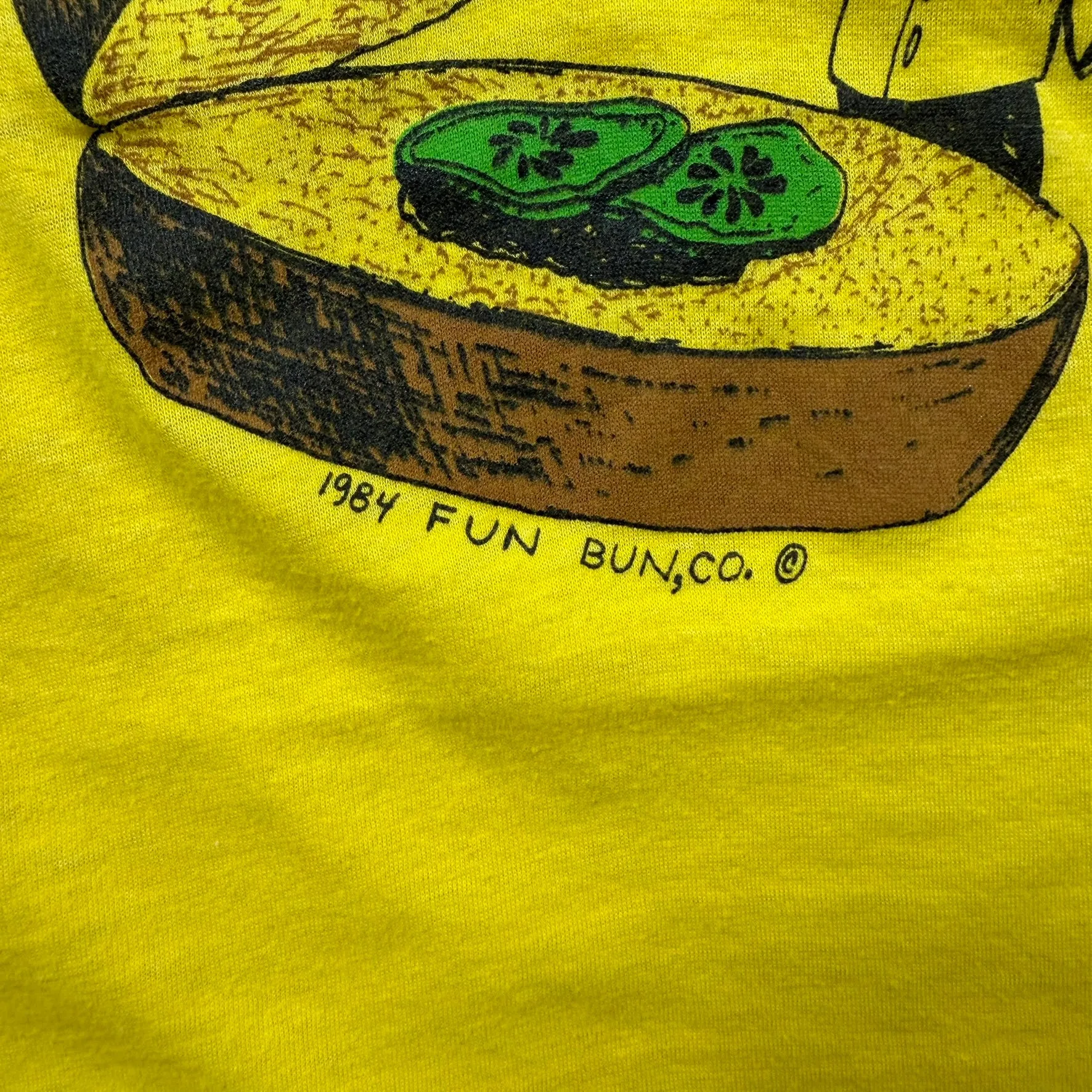 F- Vintage '84 Hey Where's The Beef? Graphic & Text Made In USA Single Stitch Tee sold by HG Vintage product image thumbnail 3