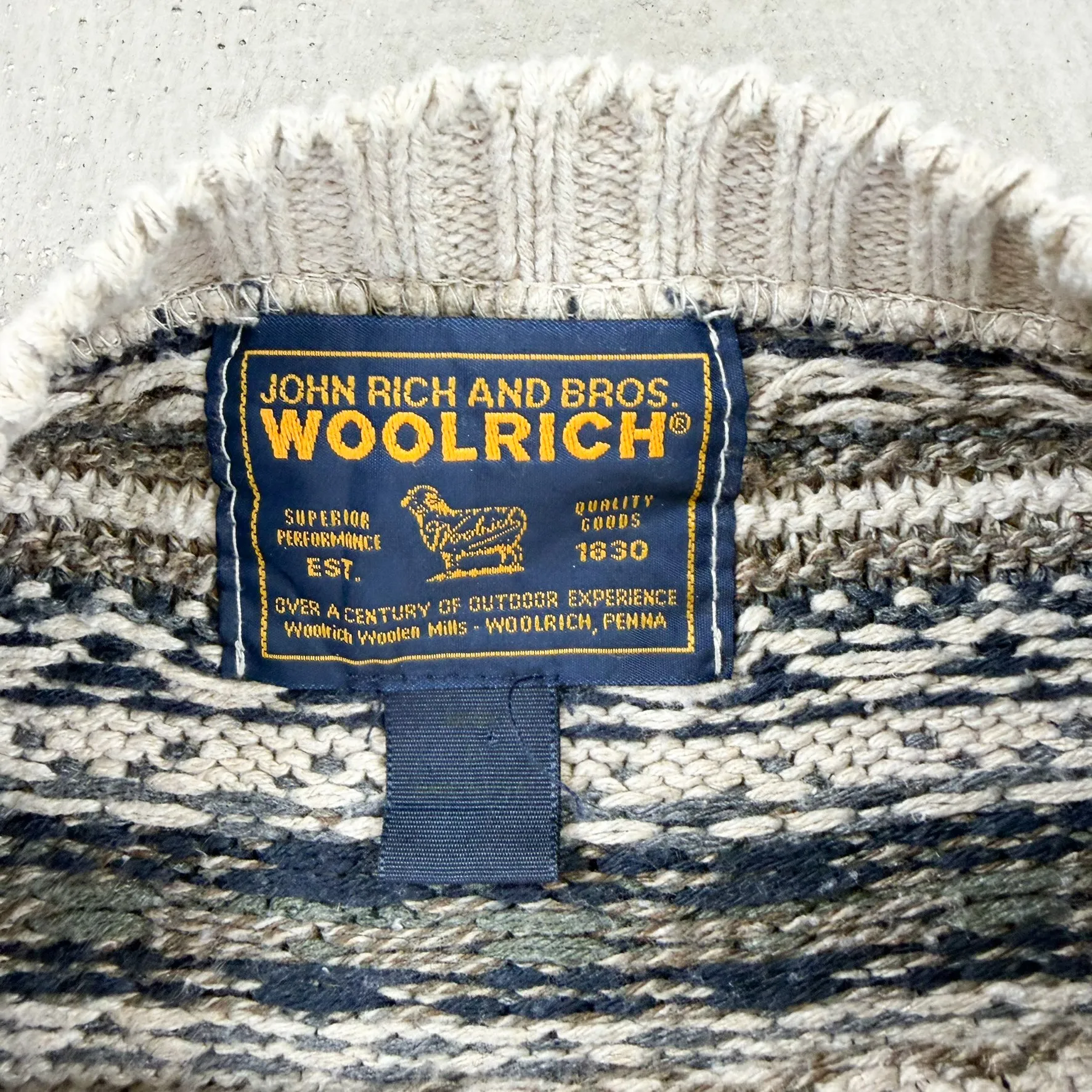 F- Vintage Woolrich Pattern Knit Sweater sold by HG Vintage product image thumbnail 3