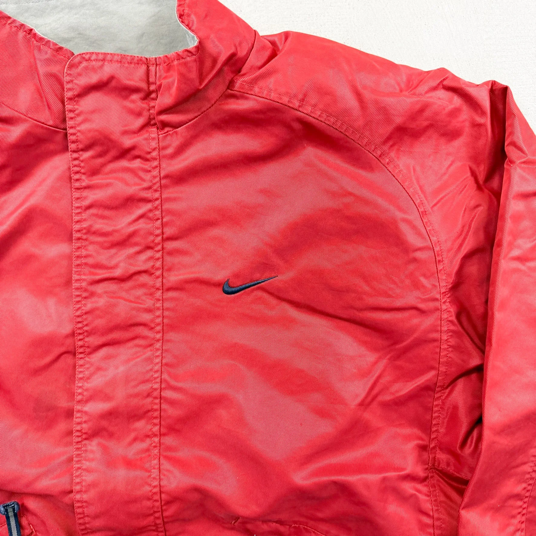 F- Vintage 90s Nike Text & Swoosh Zip Up Lightweight Jacket sold by HG Vintage product image thumbnail 4