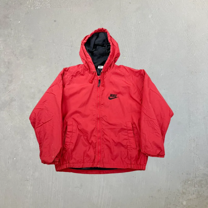 F- Vintage 90s Nike Text & Swoosh Zip Up Lightweight Jacket sold by HG Vintage