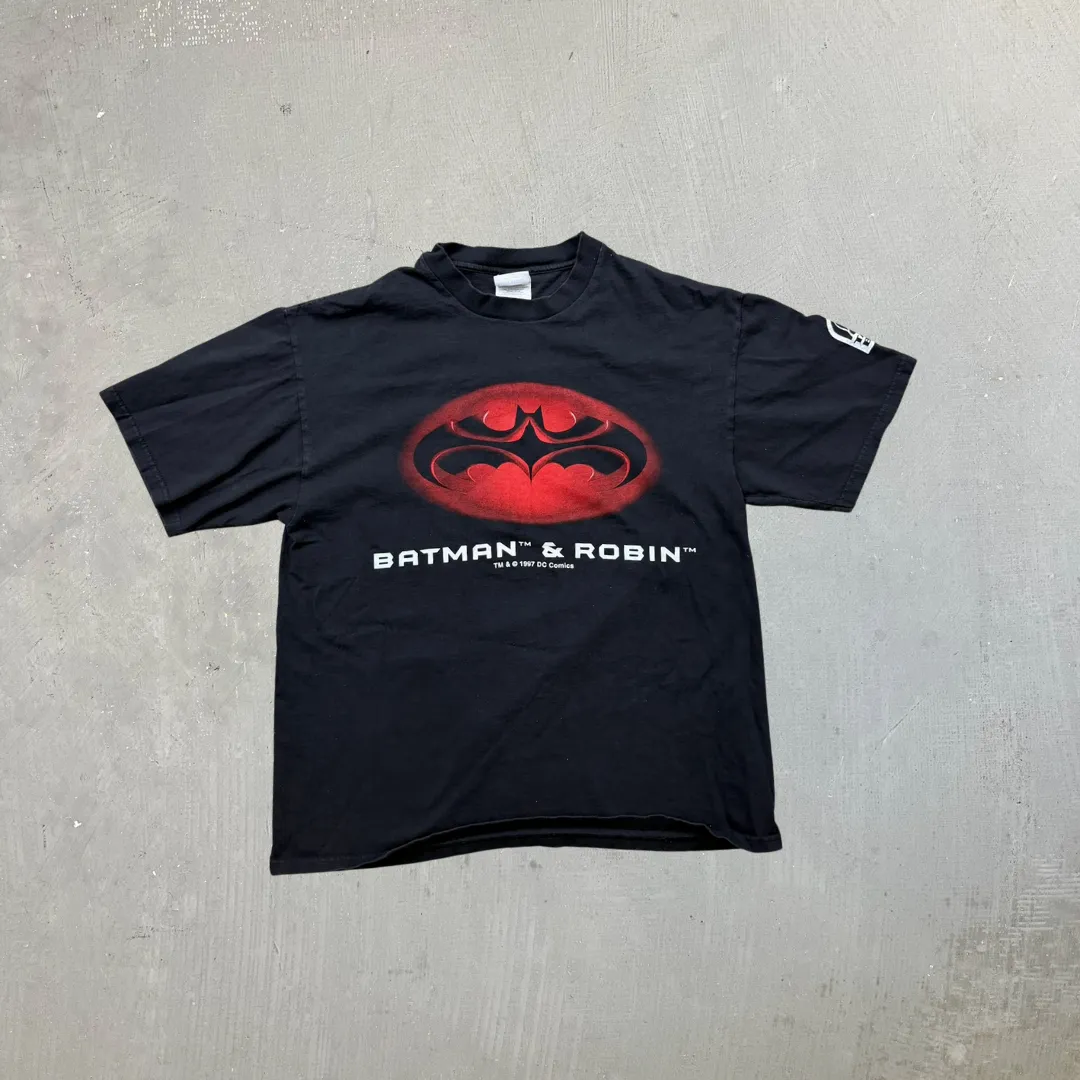 F- Vintage '97 DC Comics Batman & Robin Taco Bell Promo Tee sold by HG Vintage