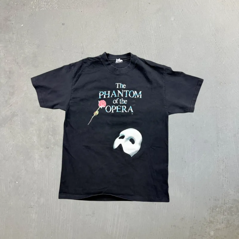 F- Vintage The Phantom Of The Opera Text & Graphic Single Stitch Tee made by HG Vintage