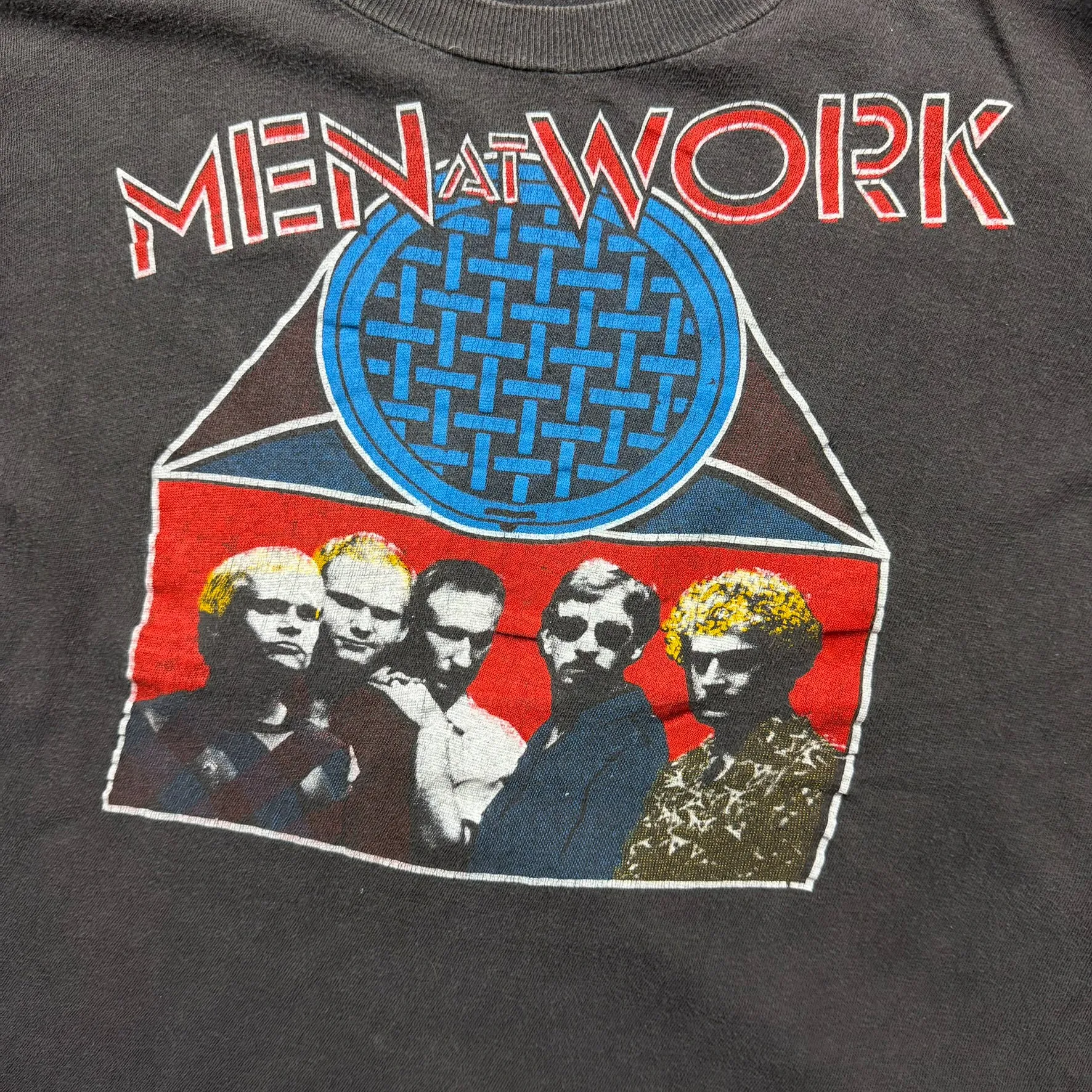 F- Vintage Men At Work Business As Usual Graphic Single Stitch Tee sold by HG Vintage product image thumbnail 2
