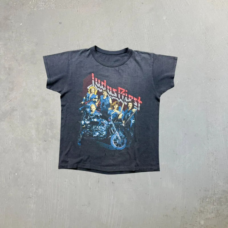 F- Vintage '88 Judas Priest Ram It Down Tour Picture Made In USA Single Stitch Tee made by HG Vintage