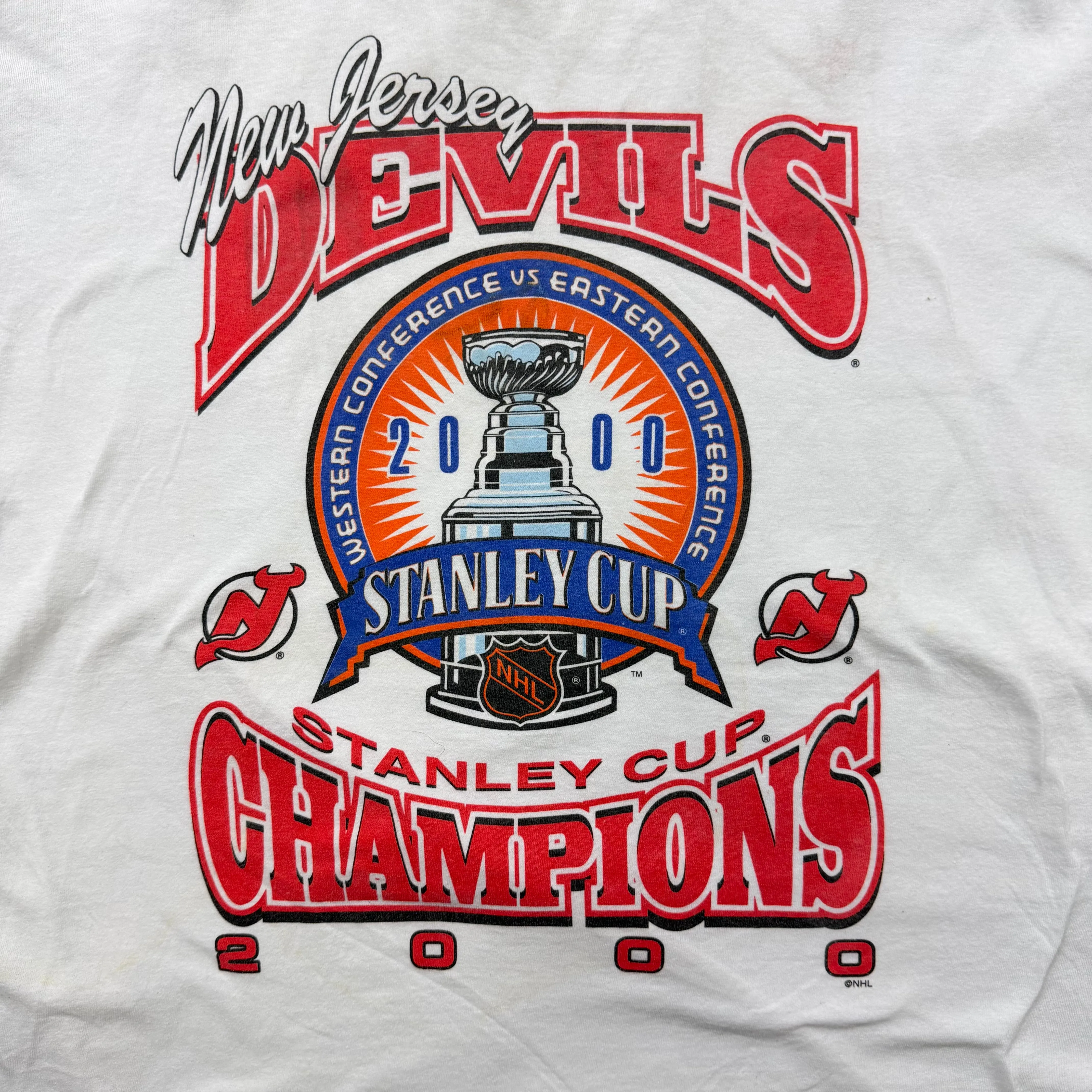 F- Vintage '00 New Jersey Devils Stanley Cup Champs NHL Graphic Tee sold by HG Vintage product image thumbnail 2