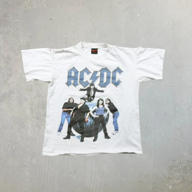 F- Vintage '96 AC/DC World Tour Brockum Tag Made In USA Single Stitch Tee sold by HG Vintage