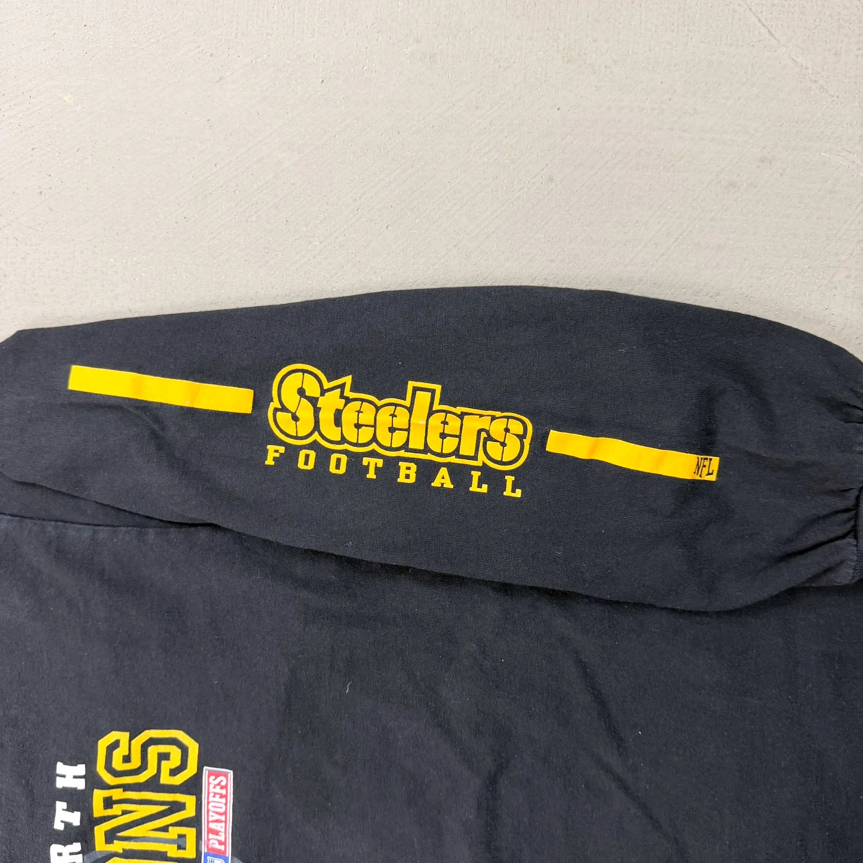 F- '08 Pittsburgh Steelers AFC North Champs 2 In A Row NFL Long Sleeve Tee sold by HG Vintage product image thumbnail 3
