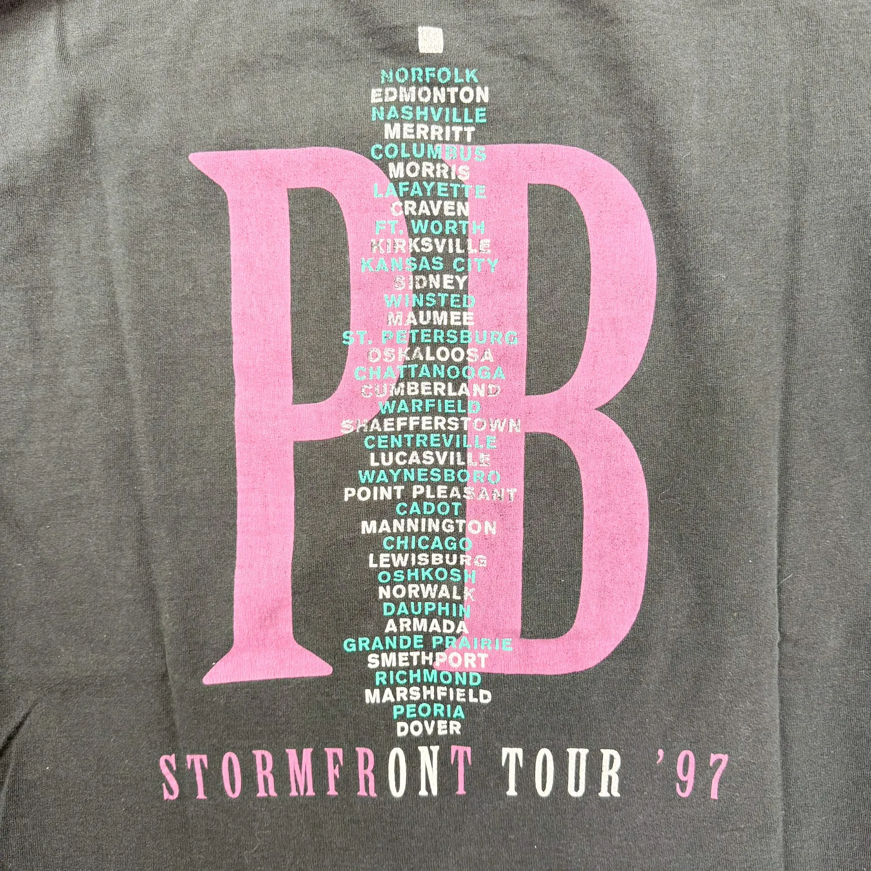 F- Vintage '97 Paul Brandt Picture Tour Made In USA Single Stitch Tee sold by HG Vintage product image thumbnail 4