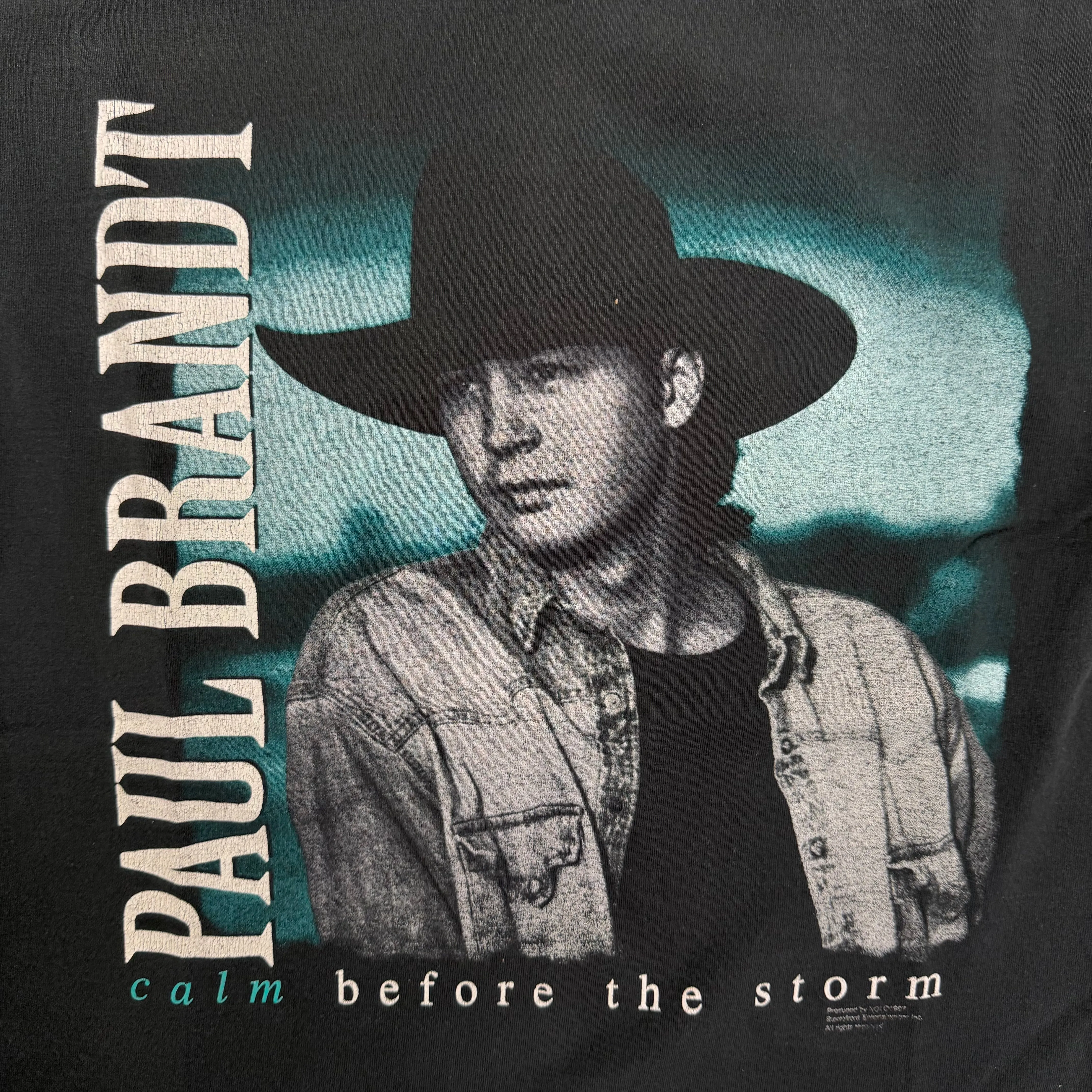 F- Vintage '97 Paul Brandt Picture Tour Made In USA Single Stitch Tee sold by HG Vintage product image thumbnail 2