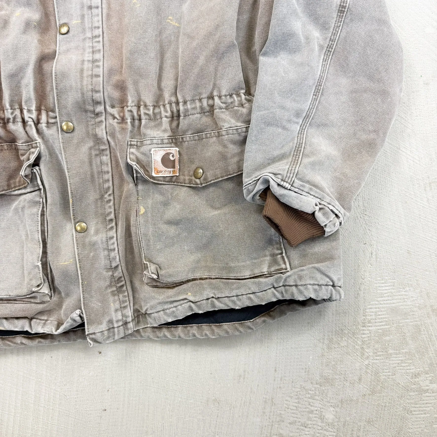 F- Vintage Carhartt Made In USA Blanket Lined Chore Work Jacket sold by HG Vintage product image thumbnail 3