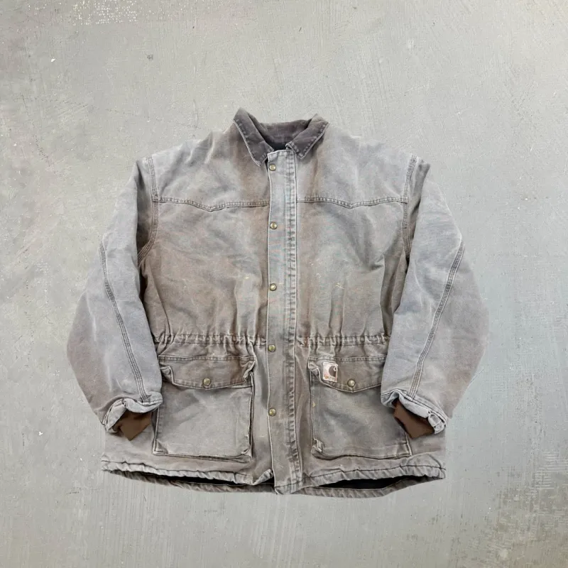 F- Vintage Carhartt Made In USA Blanket Lined Chore Work Jacket sold by HG Vintage