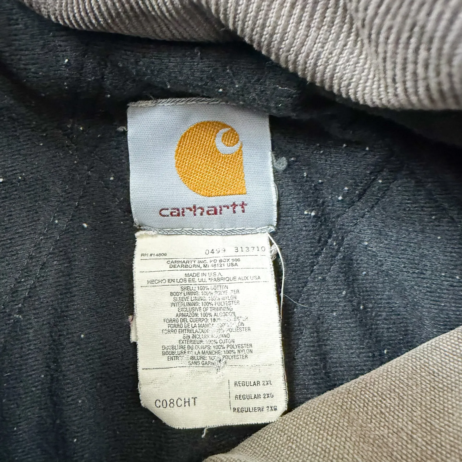 F- Vintage Carhartt Made In USA Blanket Lined Chore Work Jacket sold by HG Vintage product image thumbnail 5