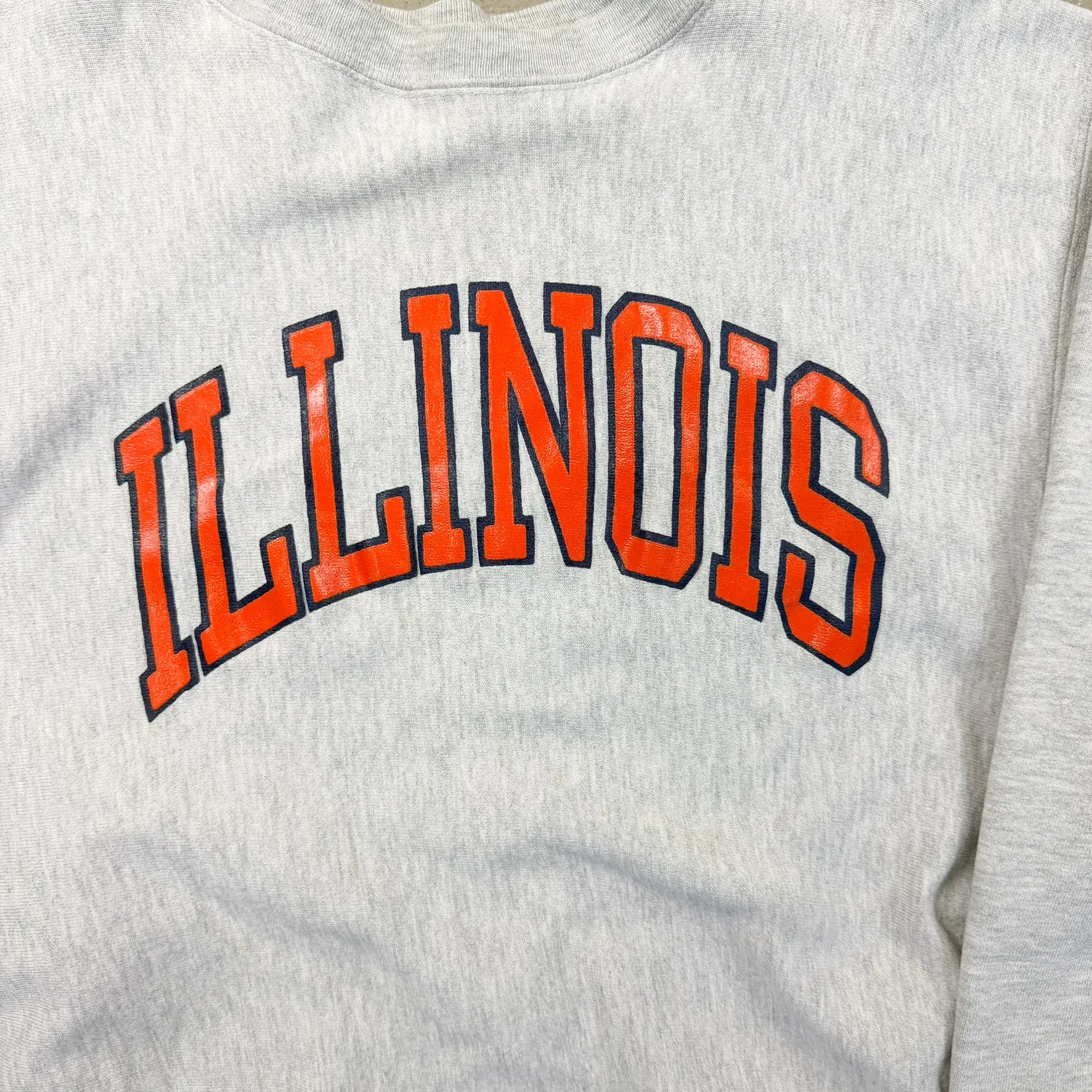 F- Vintage 90s Champion Reverse Weave Illinois Text Crewneck sold by HG Vintage product image thumbnail 2