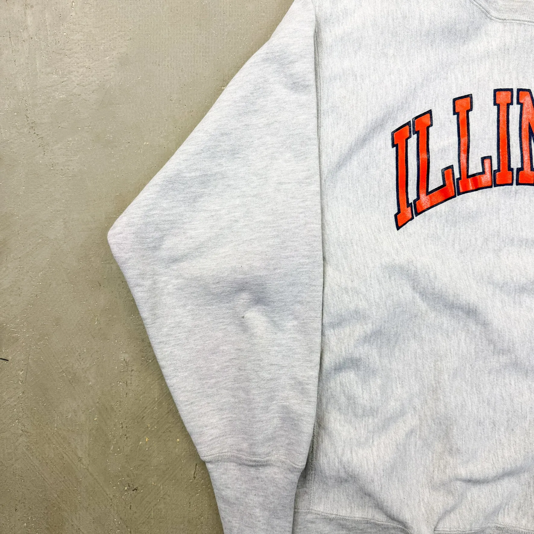 F- Vintage 90s Champion Reverse Weave Illinois Text Crewneck sold by HG Vintage product image thumbnail 3