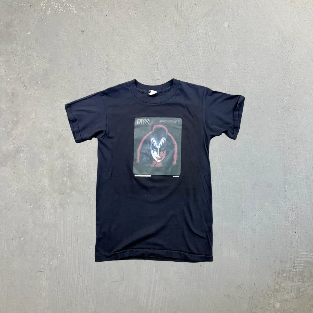 F- Vintage '78 Kiss Gene Simmons Picture Single Stitch Tee sold by HG Vintage