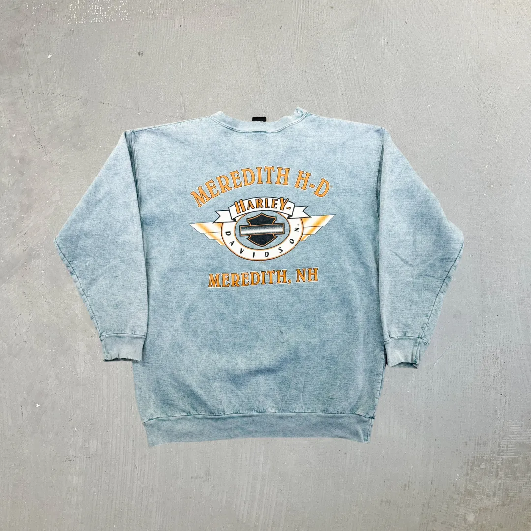 F- Vintage '99 Harley Davidson Meredith NH, Made In USA Crewneck sold by HG Vintage product image thumbnail 3