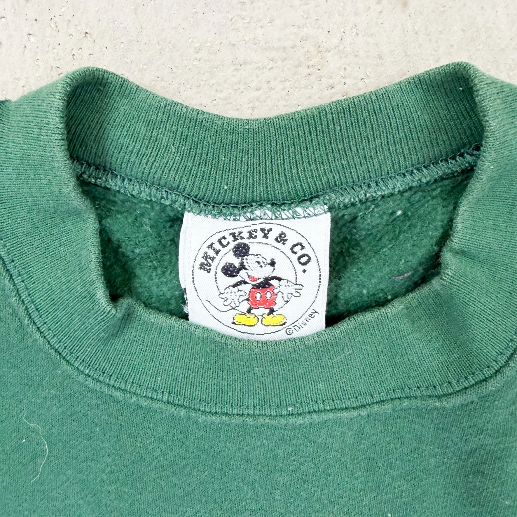 F- Vintage Disney Mickey Mouse Embroidered Text & Character Made In USA Crewneck sold by HG Vintage product image thumbnail 2