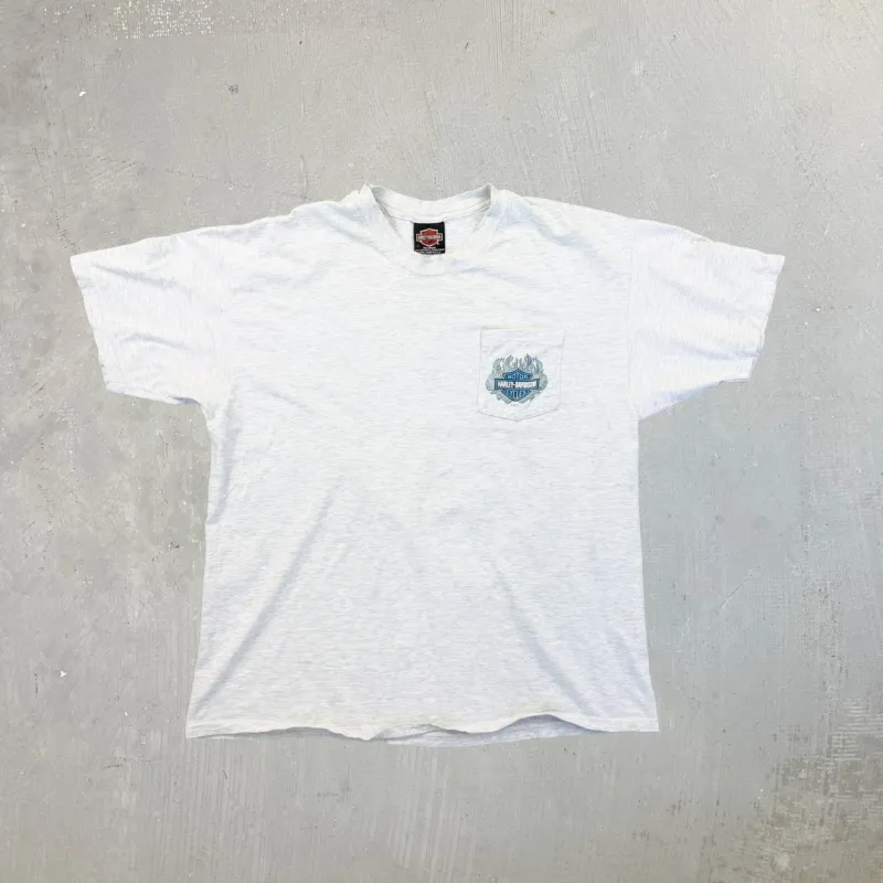 F- Vintage '97 Harley Davidson Savannah Single Stitch Pocket Tee - XL sold by HG Vintage