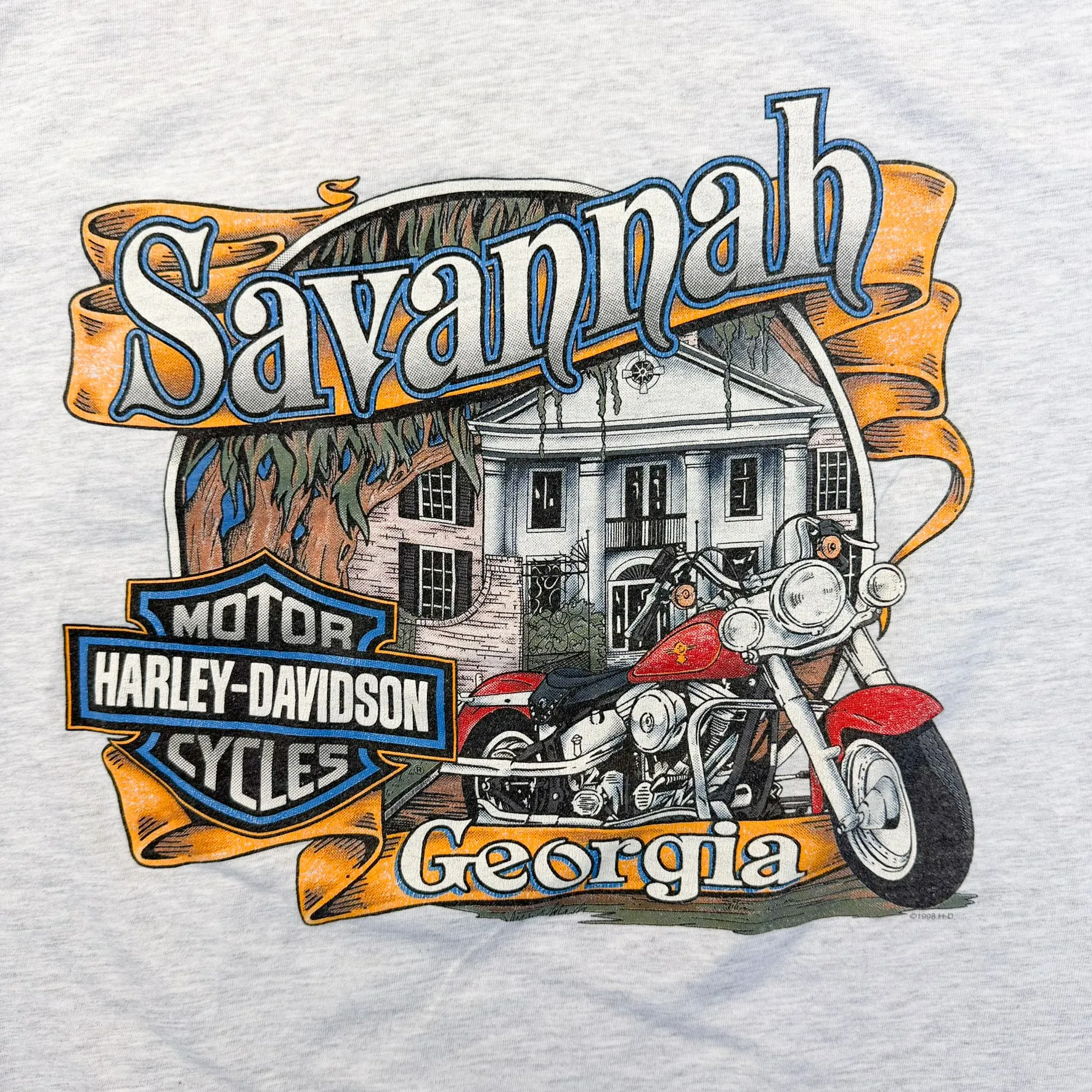 F- Vintage '97 Harley Davidson Savannah Single Stitch Pocket Tee - XL sold by HG Vintage product image thumbnail 4
