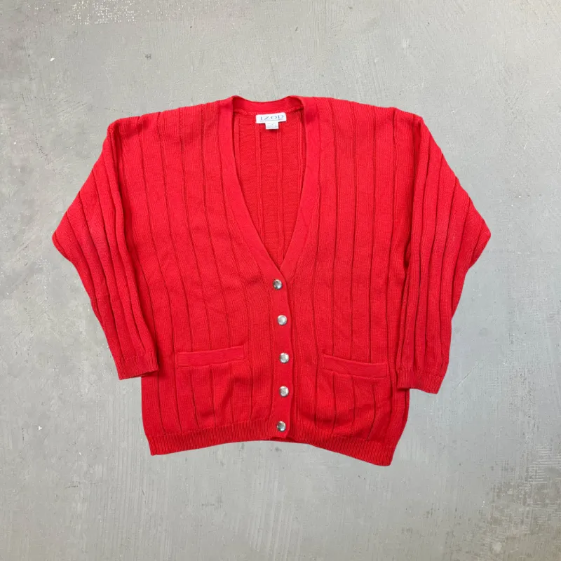 F- Vintage Izod Cardigan Knit Sweater sold by HG Vintage