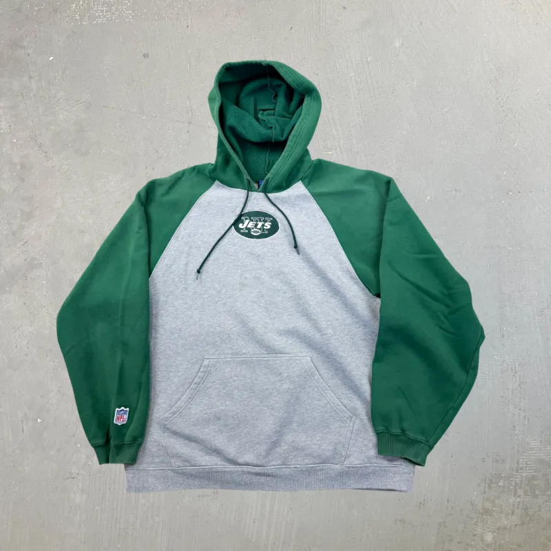 F- Vintage New York Jets NFL Adidas Embroidered Logo Hoodie sold by HG Vintage
