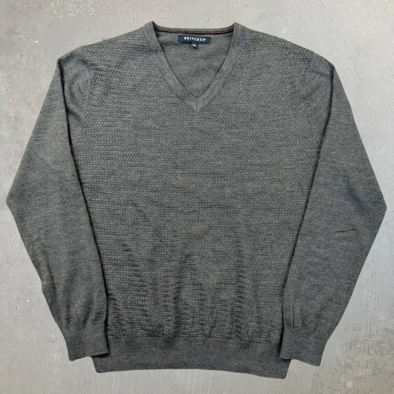 F- Vintage Britches Olive Green Knit Sweater - M sold by HG Vintage