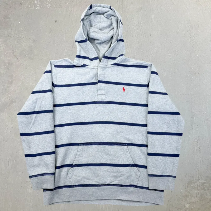 F- Vintage Polo Ralph Lauren Embroidered Henley Hoodie - XL sold by HG Vintage