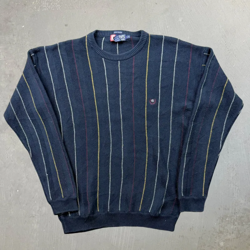 F- Vintage Chaps Ralph Lauren Embroidered Text Knit Sweater - L made by HG Vintage